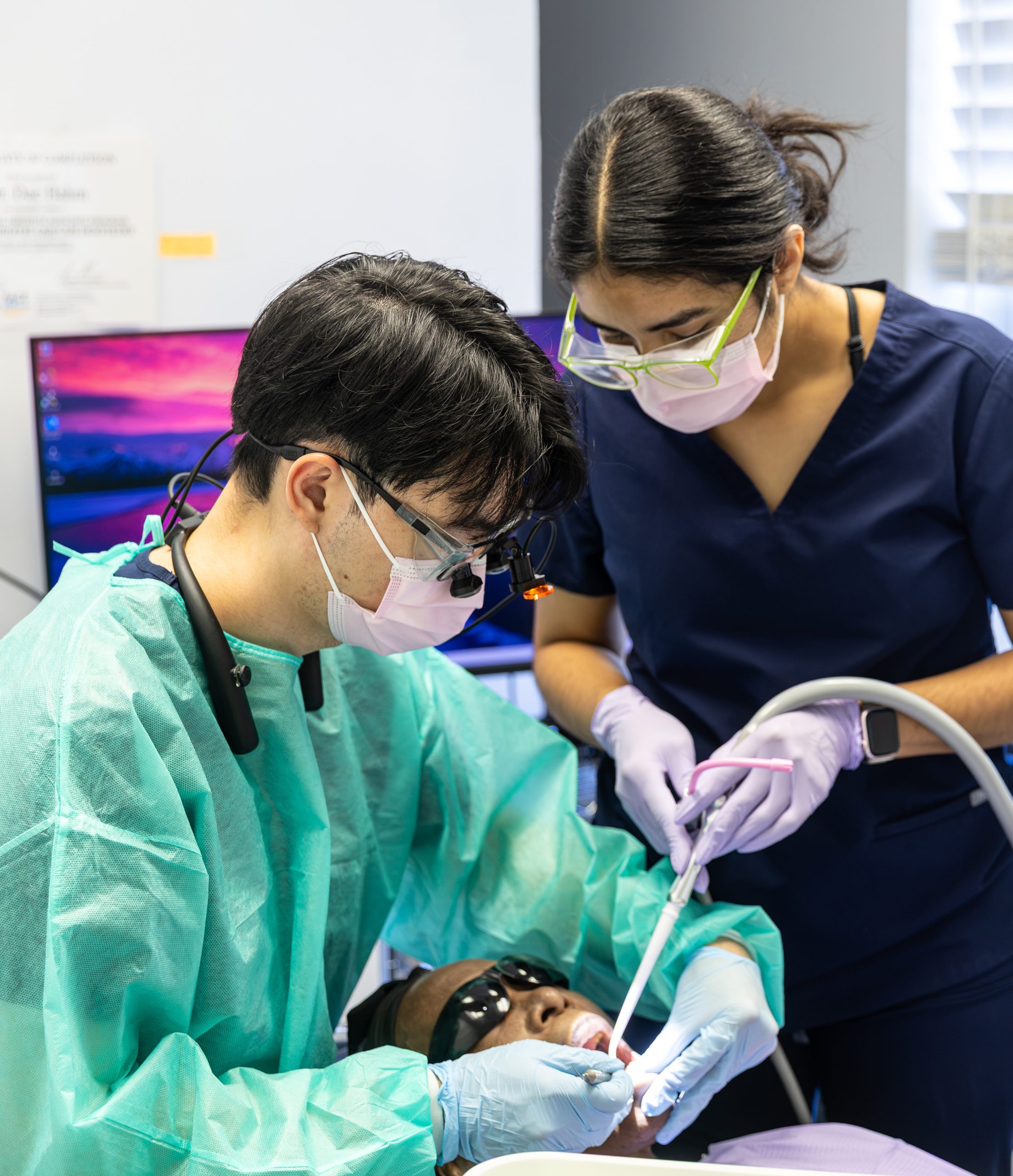 Patient care at Nine One Dental & Implant Center in West Roxbury